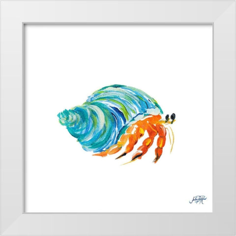 Sea Creatures II White Modern Wood Framed Art Print by DeRice, Julie