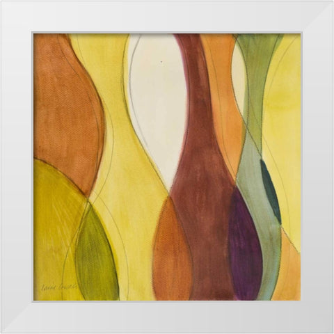 Coalescing Autumn II White Modern Wood Framed Art Print by Loreth, Lanie