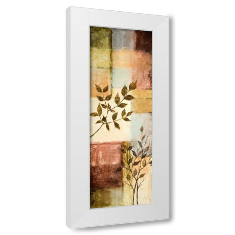 Through the Seasons I White Modern Wood Framed Art Print by Marcon, Michael