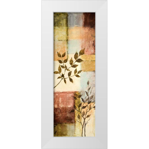 Through the Seasons I White Modern Wood Framed Art Print by Marcon, Michael