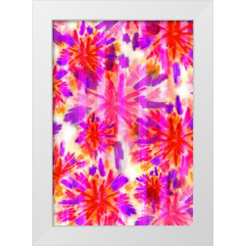 Sun Burst White Modern Wood Framed Art Print by Biscardi, Nicholas
