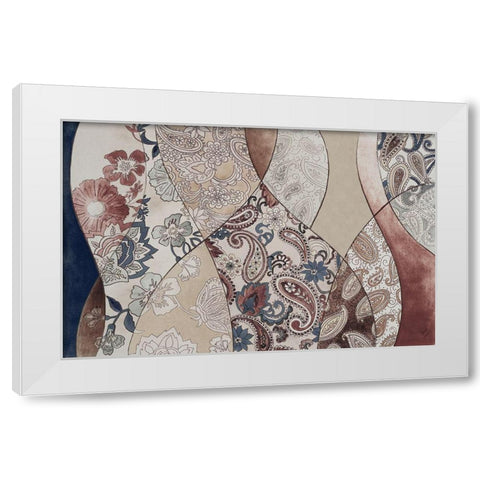 Neutral Paisley Coalescence White Modern Wood Framed Art Print by Loreth, Lanie