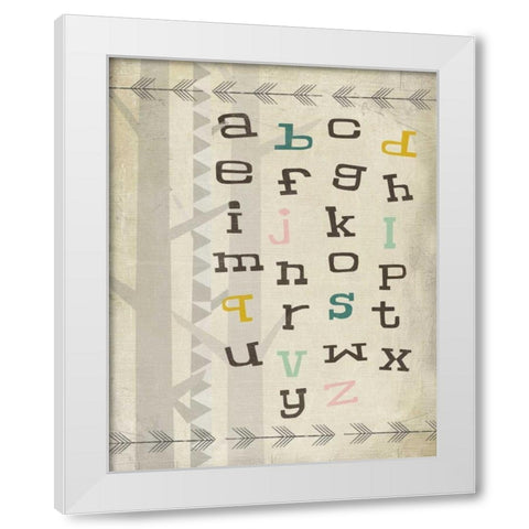 Educational Woodland II White Modern Wood Framed Art Print by SD Graphics Studio
