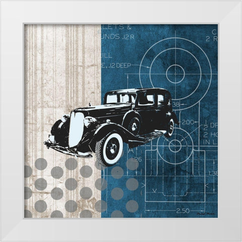 Classy Ride I White Modern Wood Framed Art Print by Marcon, Michael