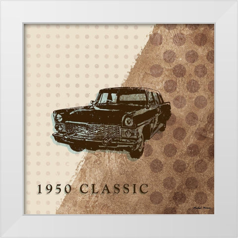 Classy Ride III White Modern Wood Framed Art Print by Marcon, Michael