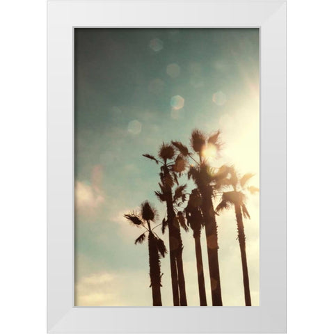 Palms in the Sun White Modern Wood Framed Art Print by Navas, Emily