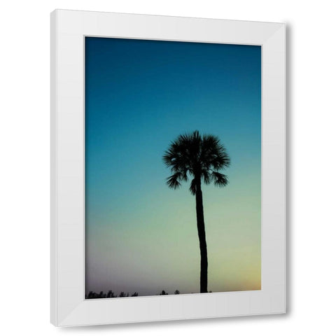 Palm Solo White Modern Wood Framed Art Print by Bryant, Susan