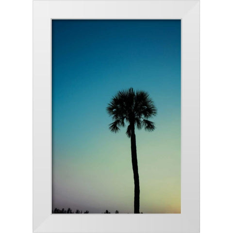 Palm Solo White Modern Wood Framed Art Print by Bryant, Susan