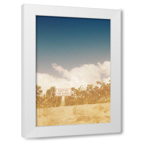 The Dunes White Modern Wood Framed Art Print by Bryant, Susan