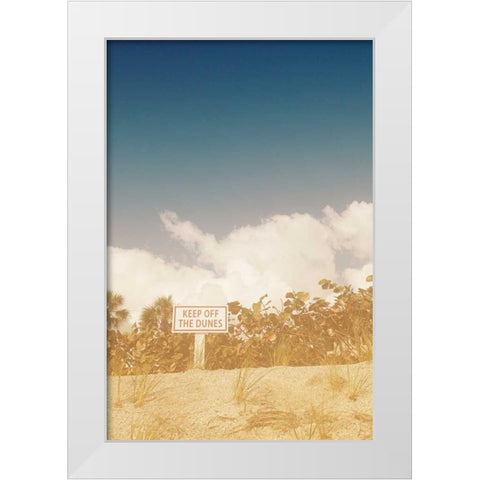 The Dunes White Modern Wood Framed Art Print by Bryant, Susan