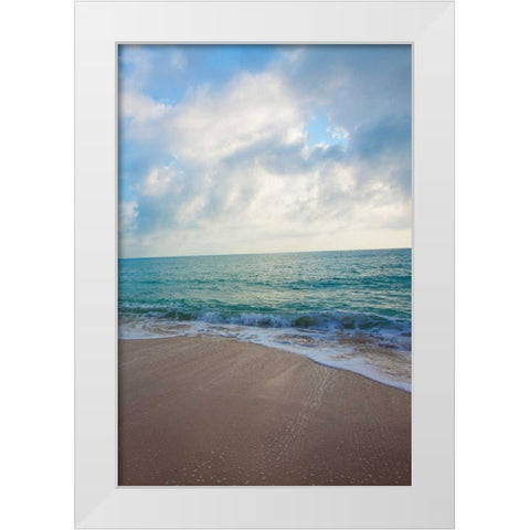 Cool Beach II White Modern Wood Framed Art Print by Bryant, Susan