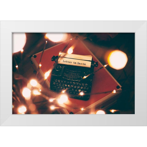 Letter to Santa White Modern Wood Framed Art Print by Poynter, Kelly