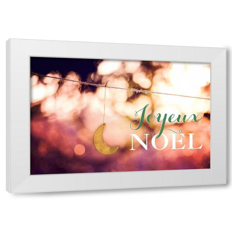 Joyeux Noel White Modern Wood Framed Art Print by Poynter, Kelly