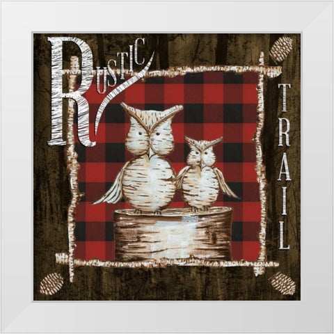 Rustic Birch Trail III White Modern Wood Framed Art Print by Ritter, Gina