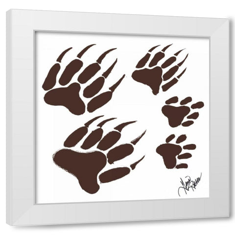 Rustic Birch Trail Accent IV White Modern Wood Framed Art Print by Ritter, Gina