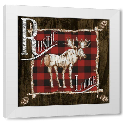 Rustic Birch Trail I White Modern Wood Framed Art Print by Ritter, Gina