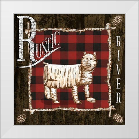 Rustic Birch Trail IV White Modern Wood Framed Art Print by Ritter, Gina