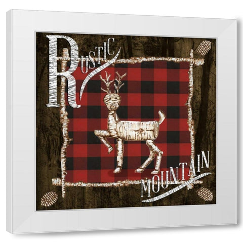 Rustic Birch Trail II White Modern Wood Framed Art Print by Ritter, Gina