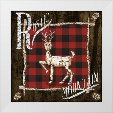 Rustic Birch Trail II White Modern Wood Framed Art Print by Ritter, Gina