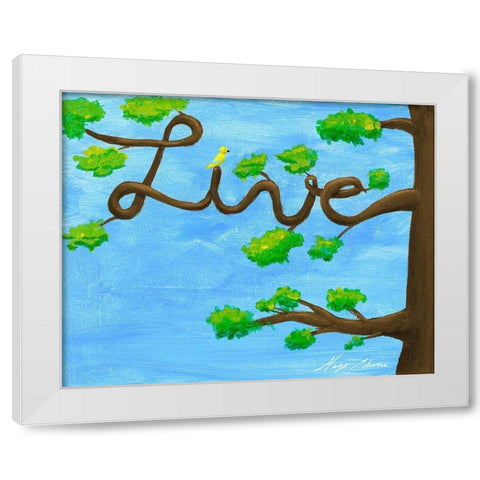Inspiration Tree I White Modern Wood Framed Art Print by Edwins, Hugo