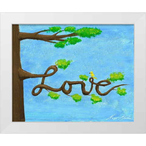 Inspiration Tree II White Modern Wood Framed Art Print by Edwins, Hugo