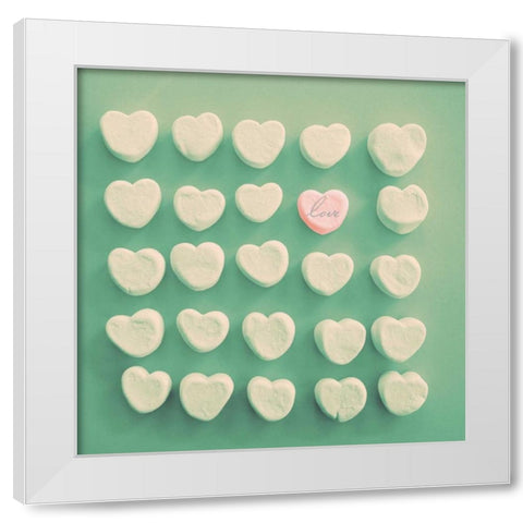 Marshmallow Love White Modern Wood Framed Art Print by Peck, Gail