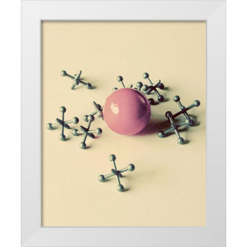 Enjoy the Little Things White Modern Wood Framed Art Print by Peck, Gail