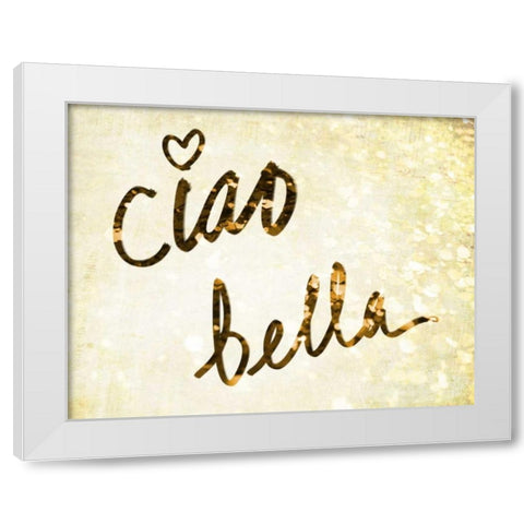 Darling Bella II White Modern Wood Framed Art Print by SD Graphics Studio