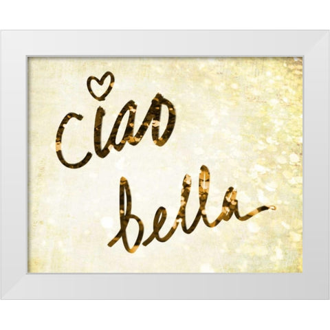 Darling Bella II White Modern Wood Framed Art Print by SD Graphics Studio