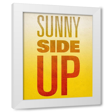 Get Up II White Modern Wood Framed Art Print by SD Graphics Studio