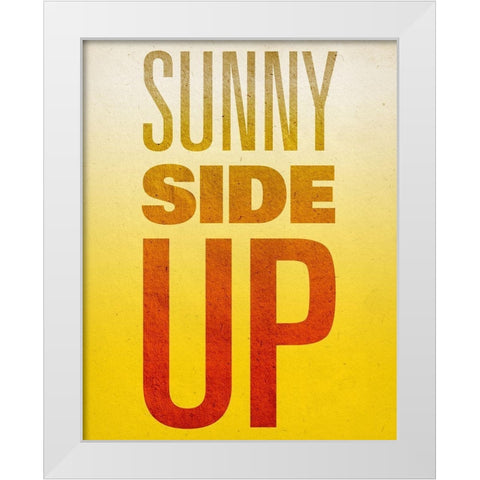 Get Up II White Modern Wood Framed Art Print by SD Graphics Studio