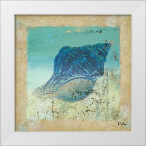 Fusion of the Sea I White Modern Wood Framed Art Print by Pinto, Patricia
