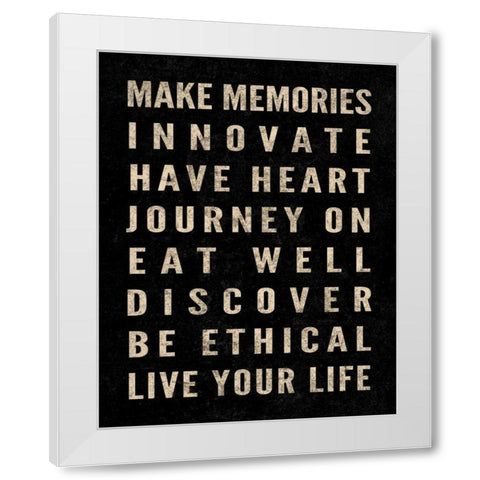 Motivational Type I White Modern Wood Framed Art Print by SD Graphics Studio