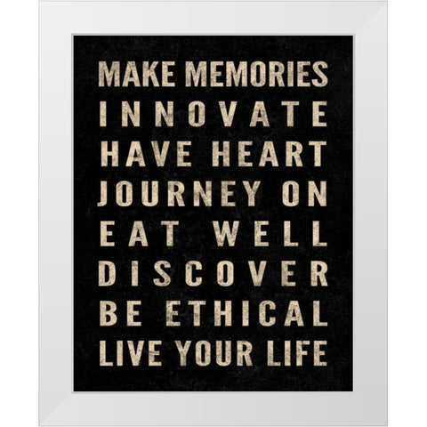 Motivational Type I White Modern Wood Framed Art Print by SD Graphics Studio