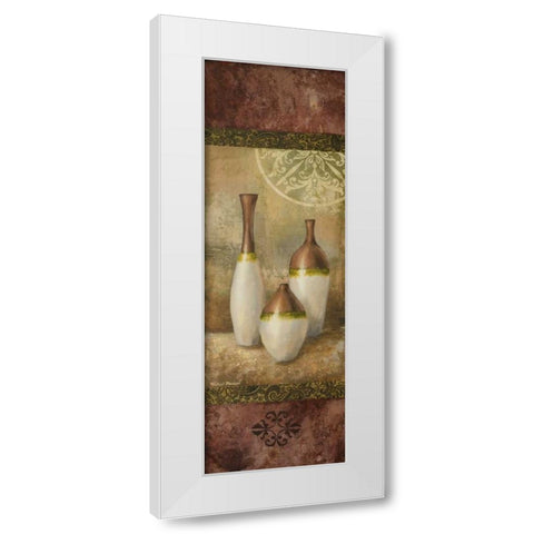Ivory Vessel II White Modern Wood Framed Art Print by Marcon, Michael