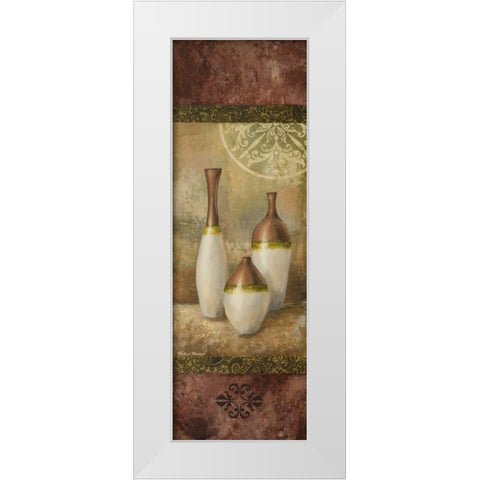 Ivory Vessel II White Modern Wood Framed Art Print by Marcon, Michael