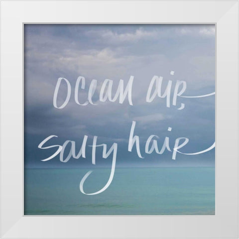 Ocean Air White Modern Wood Framed Art Print by Bryant, Susan