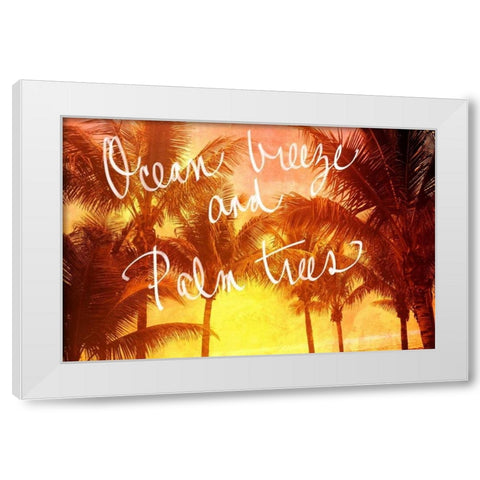 Ocean Breeze White Modern Wood Framed Art Print by Bryant, Susan