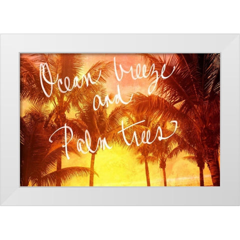 Ocean Breeze White Modern Wood Framed Art Print by Bryant, Susan