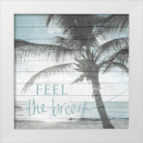 A Day at the Beach White Modern Wood Framed Art Print by Bryant, Susan