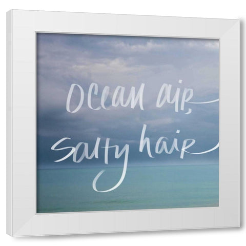Ocean Air White Modern Wood Framed Art Print by Bryant, Susan