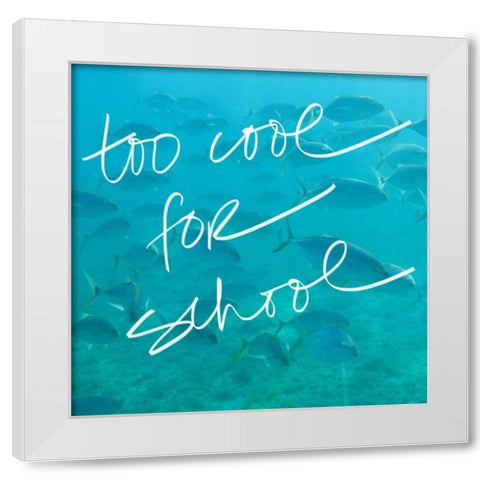 Too Cool White Modern Wood Framed Art Print by Bryant, Susan
