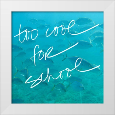 Too Cool White Modern Wood Framed Art Print by Bryant, Susan