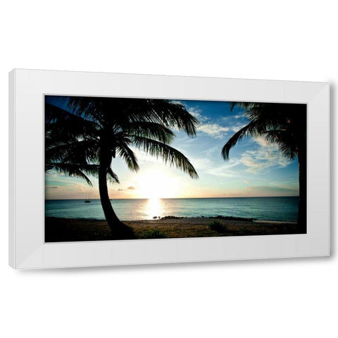 Sun Downer White Modern Wood Framed Art Print by Bryant, Susan
