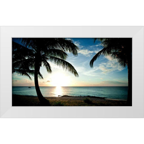 Sun Downer White Modern Wood Framed Art Print by Bryant, Susan