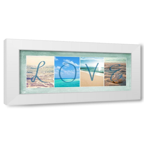 Sea Love White Modern Wood Framed Art Print by Bryant, Susan
