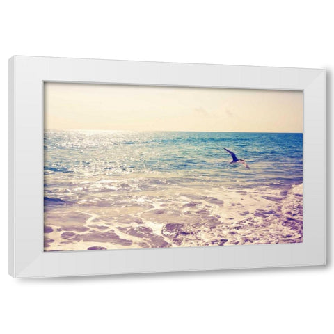 Fly Away White Modern Wood Framed Art Print by Bryant, Susan