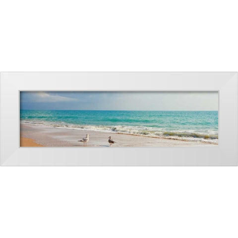 Island Memories II White Modern Wood Framed Art Print by Bryant, Susan