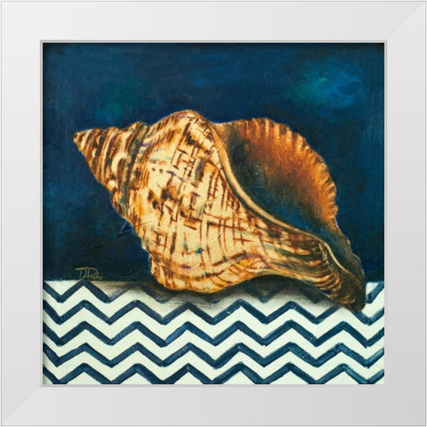 Elegance of the Sea I White Modern Wood Framed Art Print by Pinto, Patricia