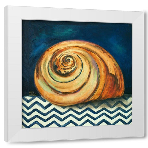 Elegance of the Sea II White Modern Wood Framed Art Print by Pinto, Patricia